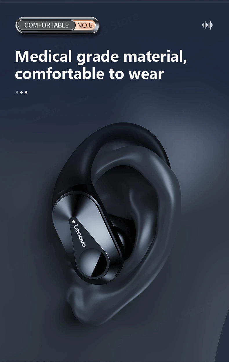 Fone de ouvido Lenovo LP75 TWS Bluetooth V5.3 Headphones,Wireless LED Digital Display