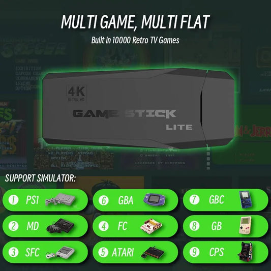 Console de videogame M8 4K HD com controle duplo