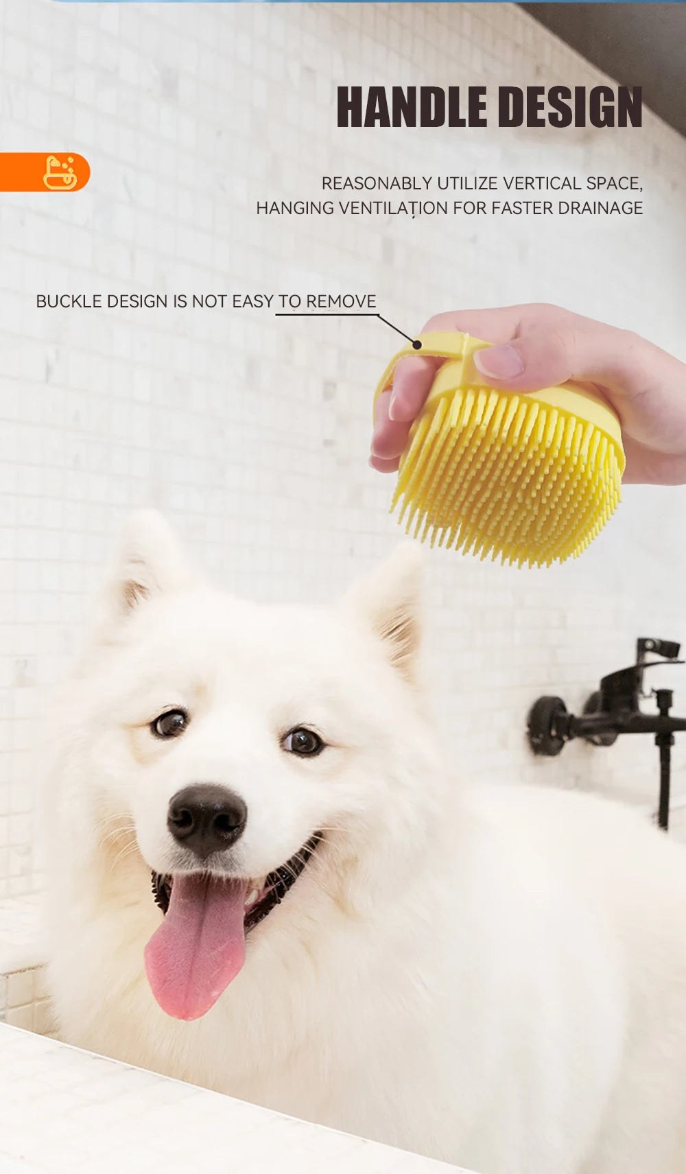 Escova de banho para cães