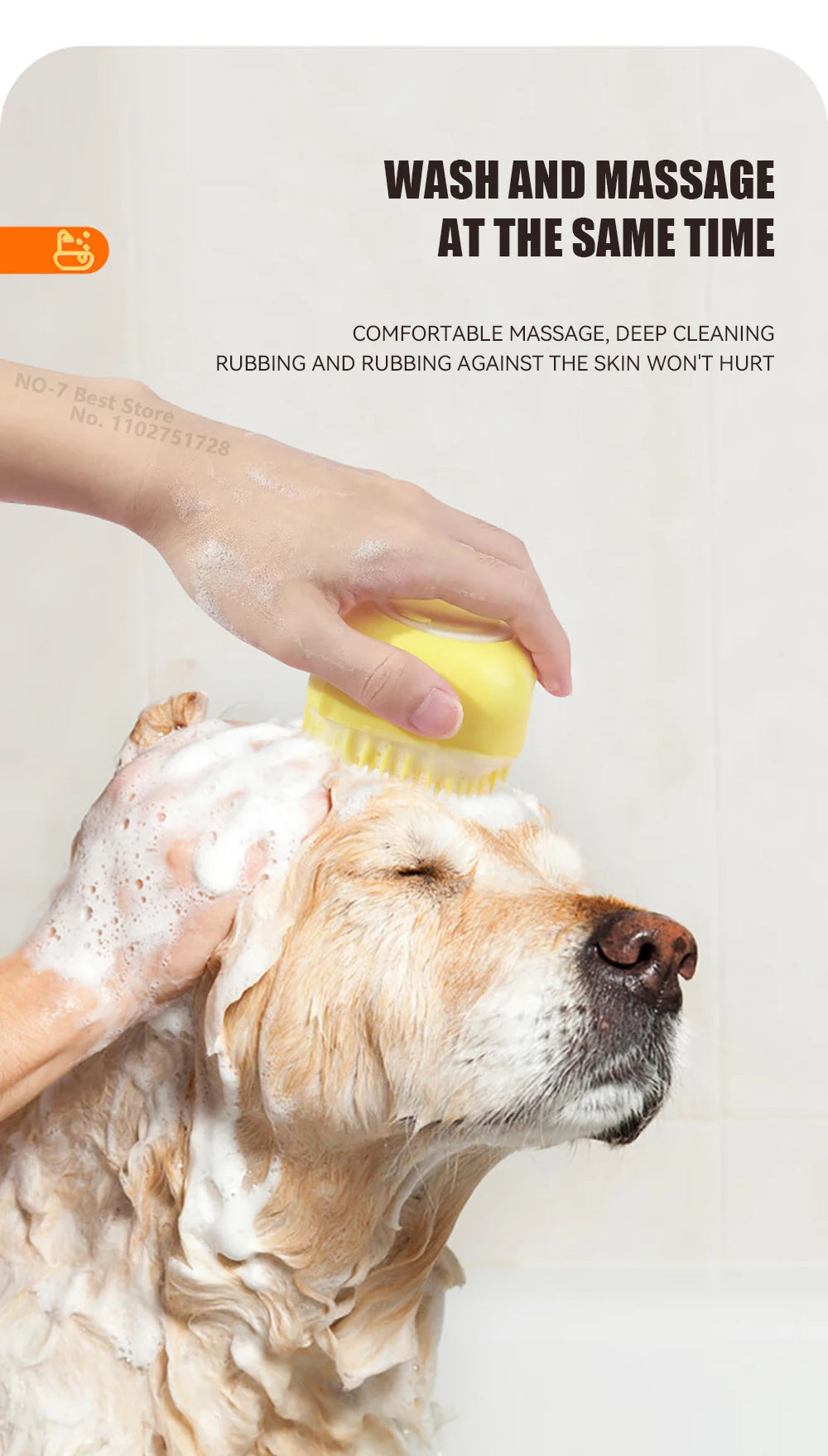 Escova de banho para cães